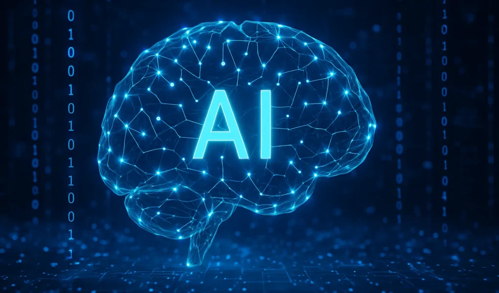 Rappresentazione di una rete neurale che simula un algoritmo di intelligenza artificiale