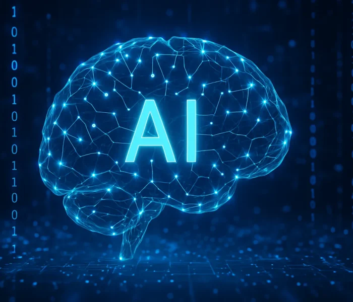Rappresentazione di una rete neurale che simula un algoritmo di intelligenza artificiale