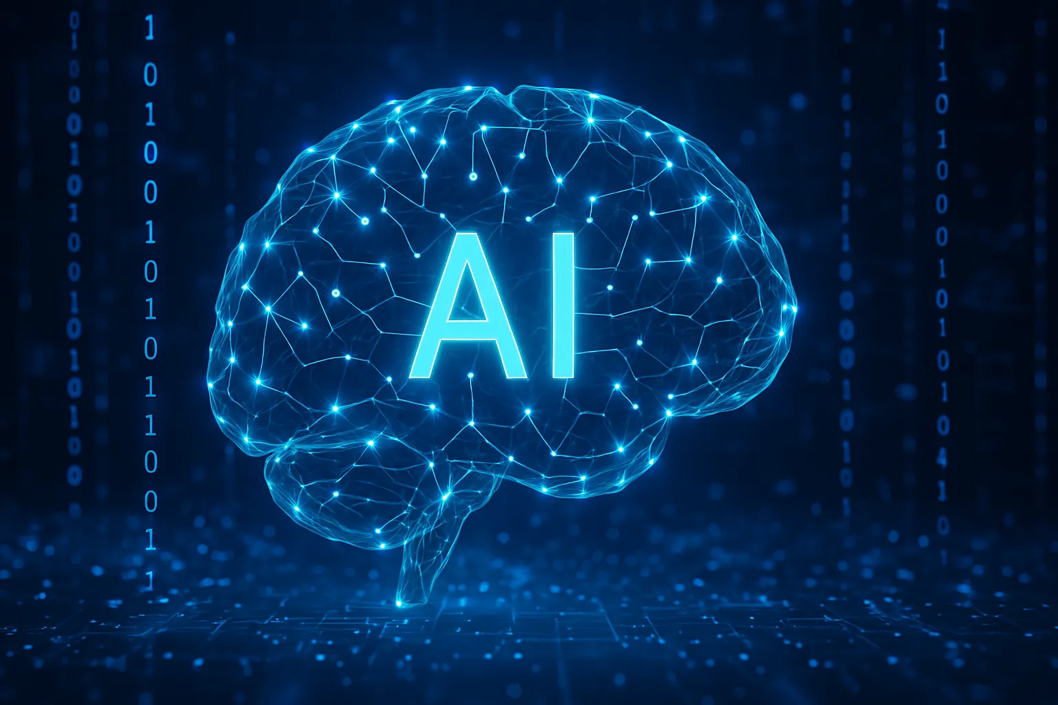 Rappresentazione di una rete neurale che simula un algoritmo di intelligenza artificiale